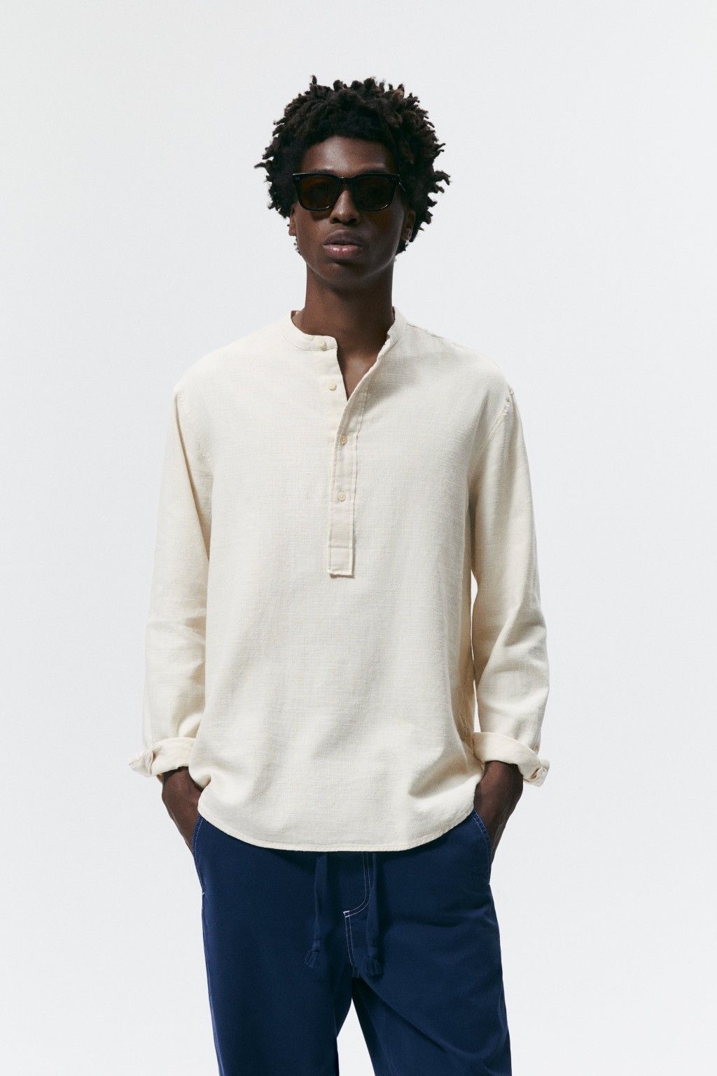 The Beige Hensley Shirt.